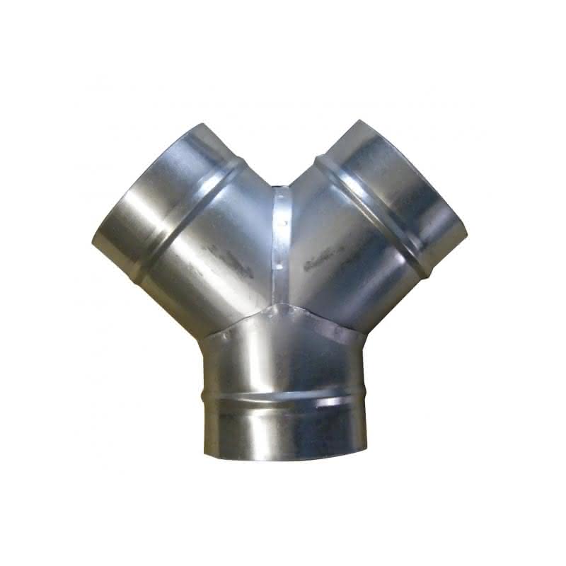 Y-Stück 3x 100mm - 2x 45 Grad Abgang