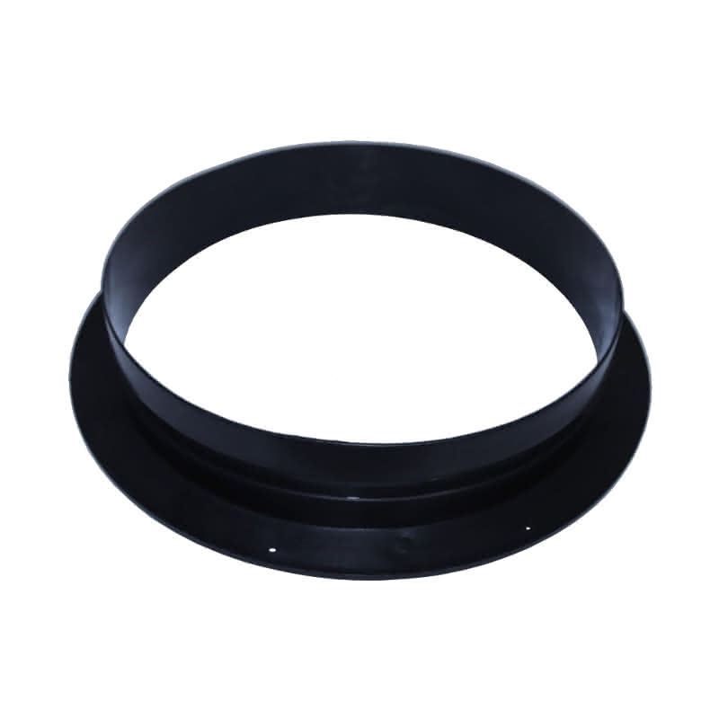 Bundkragen PP 160mm schwarz - vorgebohrt
