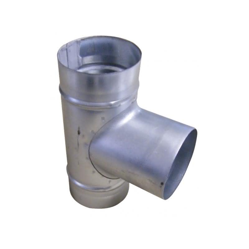 T-Stück Metall 3x100mm - 90-Grad